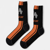 Chaussette Deux Chaussettes de course en bande orange (Gauche)