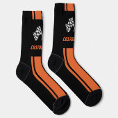 Chaussette Deux Chaussettes de course en bande orange (Droite)