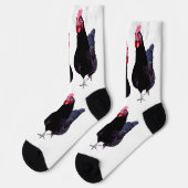 Chaussette Deux Poulets Noirs, Chaussettes D'Équipage (Gauche)