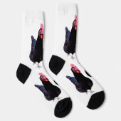 Chaussette Deux Poulets Noirs, Chaussettes D'Équipage (Droite)