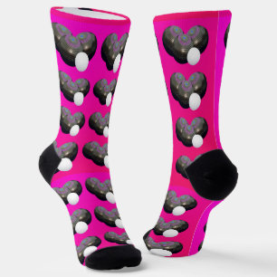 Chaussette Deux Tons De Pelouse Rose Chaud, Chaussettes