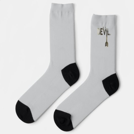 Chaussette DEVIL Unisex Chaussettes Tendance Abstrait noir bl