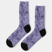 Chaussette Diagonale violette couleur (Gauche)