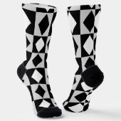Chaussette Diamant Rhombus blanc noir (Angulaire)