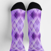 Chaussette Diamants géométriques violets (Haut)