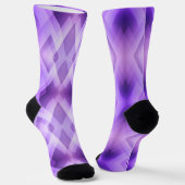 Chaussette Diamants géométriques violets (Angulaire)