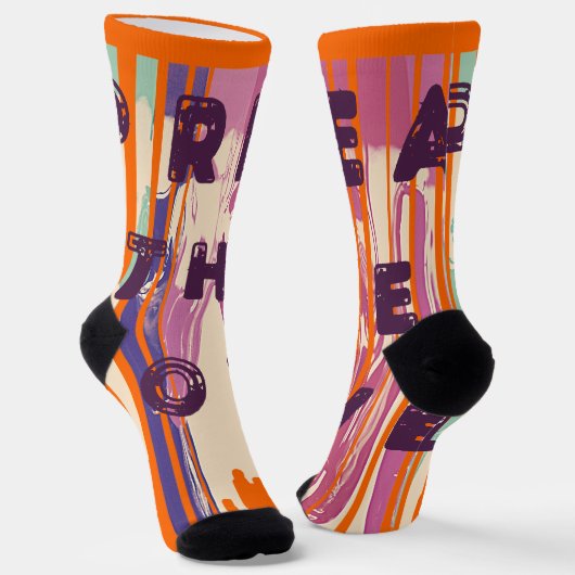 Chaussette Diffuser L'Amour Fondu Couleurs Citations Positive (Angulaire)