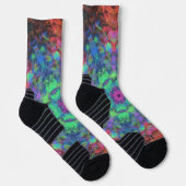 Chaussette Digital Mandala Green Blue Orange et rose (Droite)