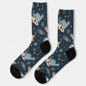 Chaussette Dinos de l'espace (Gauche)