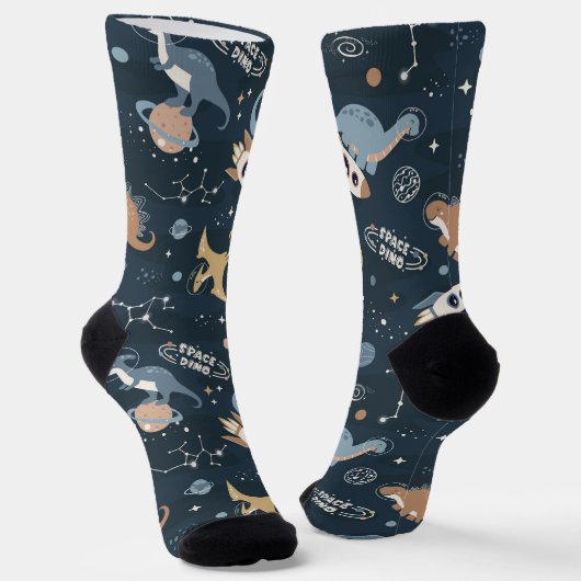 Chaussette Dinos de l'espace (Angulaire)