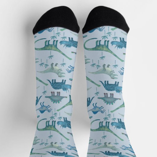 Chaussette Dinosaur Motif bleu (Haut)