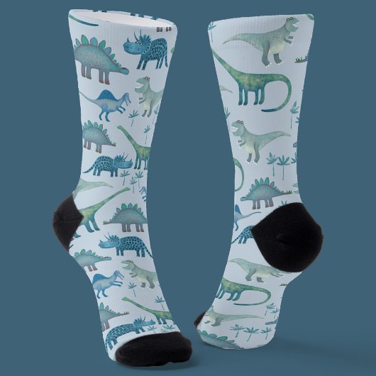 Chaussette Dinosaur Motif bleu