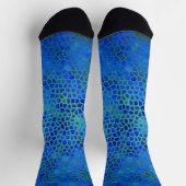 Chaussette Dinosaure bleu caché (Haut)