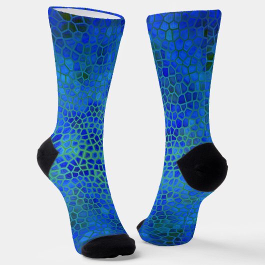 Chaussette Dinosaure bleu caché (Angulaire)