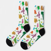 Chaussette Dinosaures Abstraits (Gauche)