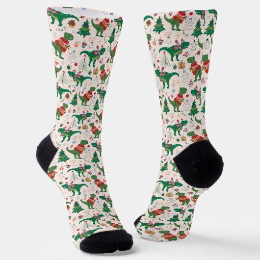 Chaussette Dinosaures dans Sweaters Motif de Noël (Angulaire)