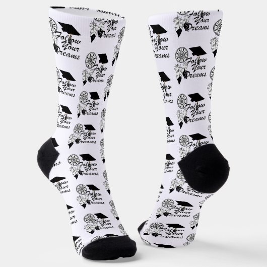 Chaussette Diplômé Suivez Vos Rêves (Angulaire)