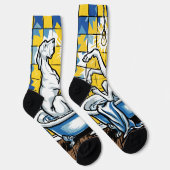 Chaussette Dogue allemand baignant (Droite)