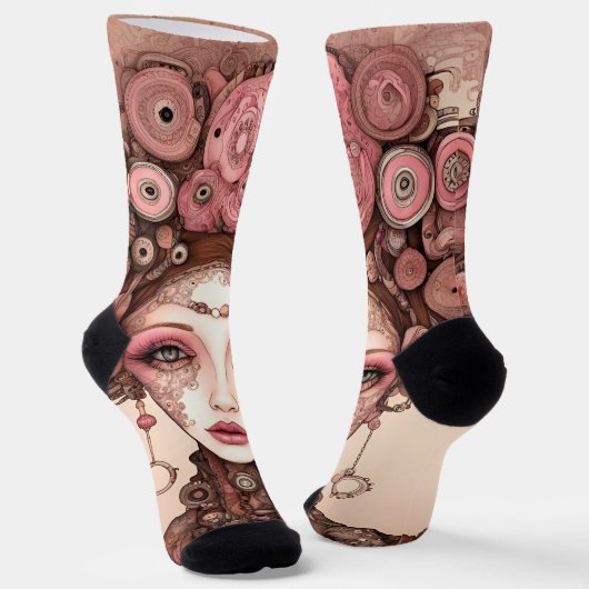 Chaussette DOLLFACE STEAMPUNK ÉQUIPE Premium durable (Angulaire)