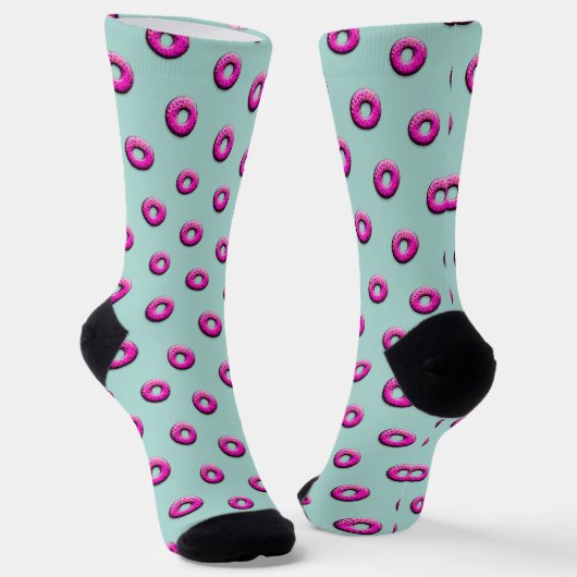 Chaussette Donut rose - colorés 1 (Angulaire)