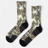 Chaussette Doodart blanc et chaussettes bronzées (Gauche)