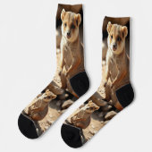 Chaussette "Double la laideur : Aussie Quokka Twins" (Gauche)