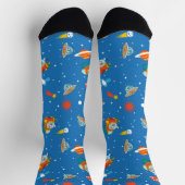 Chaussette Dr Seuss | Chat dans le Motif spatial Casquette (Haut)