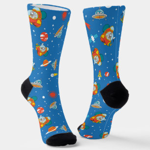 Chaussette Dr Seuss   Chat dans le Motif spatial Casquette