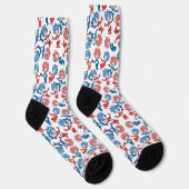 Chaussette Dr Seuss | Chose Une Chose Deux Motifs du drapeau (Droite)