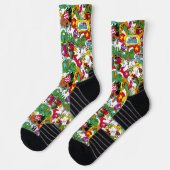 Chaussette Dr. Seuss | Grinch Motif Coloré (Gauche)