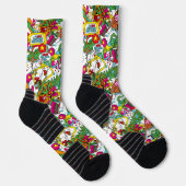 Chaussette Dr. Seuss | Grinch Motif Coloré (Droite)