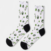 Chaussette Dr. Seuss | Motif Trèfle Chat Chapeauté (Gauche)