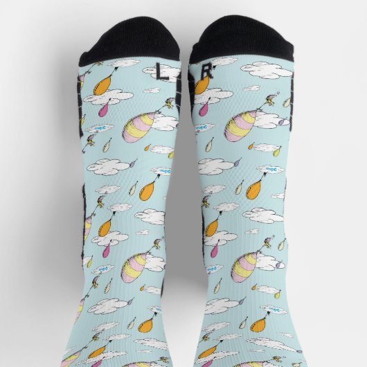 Chaussette Dr. Seuss | Oh, les endroits où tu vas ! (Haut)