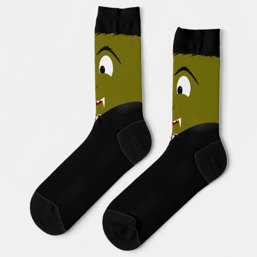 Chaussette Dracula Vampire Halloween (Gauche)