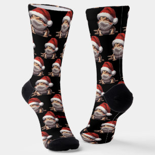 Chaussette Dragon à oreilles mignonnes et Noir de chapeau de 