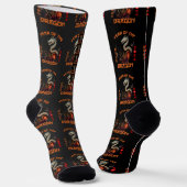Chaussette Dragon chinois Zodiac 2024 (Angulaire)