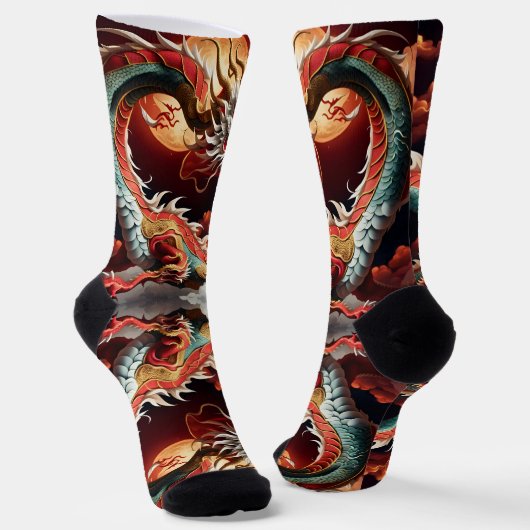 Chaussette Dragon de Nouvel An Chinois 2024 CS3 (Angulaire)
