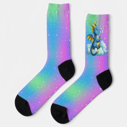Chaussette Dragon mignon/Whimsical (Gauche)
