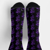 Chaussette Dragons asiatiques violets (Haut)