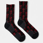 Chaussette Dragons d'Asie Rouge (Droite)