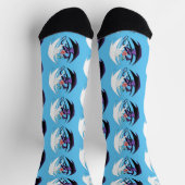 Chaussette Dragons Love Heart Blue (Haut)
