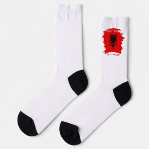 Chaussette Drapeau albanais
