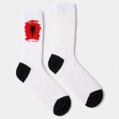 Chaussette Drapeau albanais (Droite)