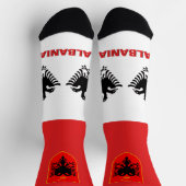 Chaussette Drapeau albanais patriotique, Albanie durable (Haut)