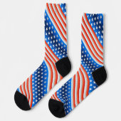 Chaussette Drapeau Américain (Gauche)
