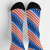 Chaussette Drapeau Américain (Haut)