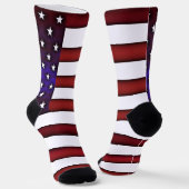 Chaussette Drapeau américain moderne en relief (Angulaire)