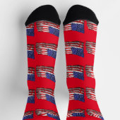 Chaussette Drapeau américain vintage Thunder_Cove (Haut)