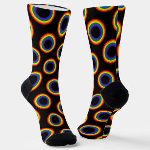 Chaussette DRAPEAU ARC-EN-CIEL - RAYURES - Couleurs LGBT Anne
