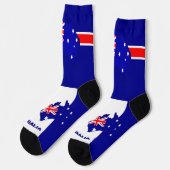 Chaussette Drapeau australien patriotique, Australie durable (Gauche)